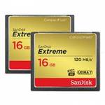 SanDisk SDCFXS2-016G-X46 (SDCFXS2016GX46) 16GB Compact Flash Extreme Memory Card with up to 120MB per sec - 2 Pack SanDisk SDCFXS2-016G-X46 (SDCFXS2016GX46) 16GB Compact Flash Extreme Memory Card with up to 120MB per sec - 2 Pack